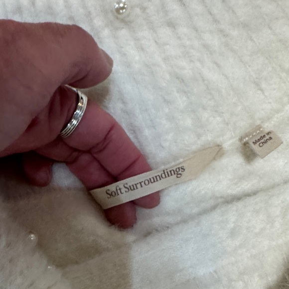 Soft Surroundings Ivory Cowl Neck Sweater - Picture 2 of 13